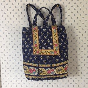 Vera Bradley Maison Blue drawstring backpack